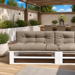 Comfortable Taupe Pallet Cushions – 2 Piece Value Set