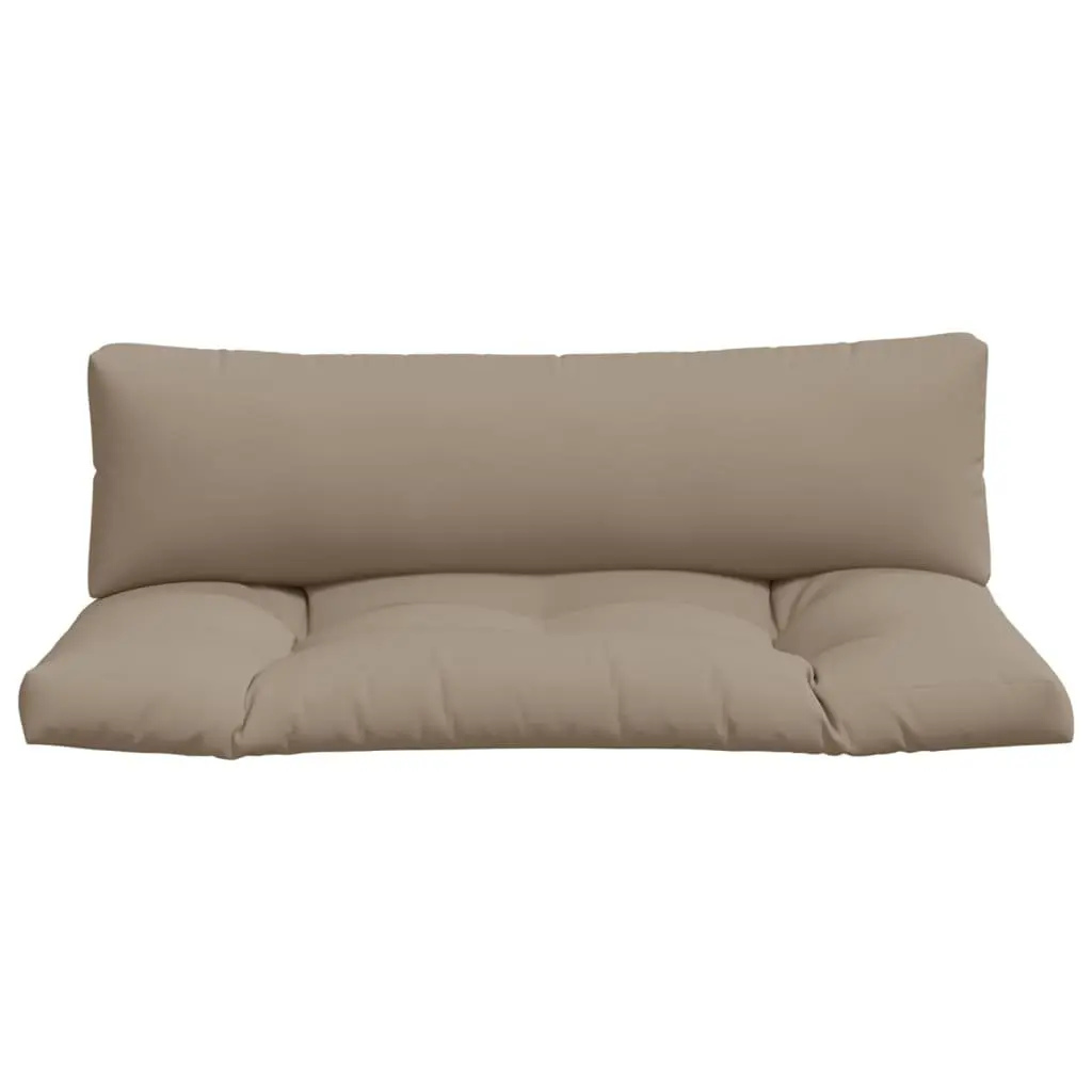 Pallet Cushions Outdoor Garden Furniture Seat Pad 2 pcs Taupe Soft Filling