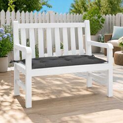 Anthracite Seat Pad 100x50x7cm for Garden Benches