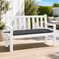 Comfortable Anthracite Cushion for Your Garden Bench