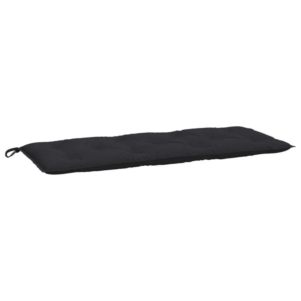 Garden Bench Cushion Outdoor Use 120x50x7cm Black Oxford Fabric