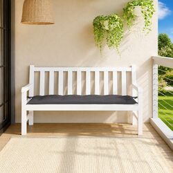 Comfortable and Reliable Anthracite Garden Cushion 150x50x7cm