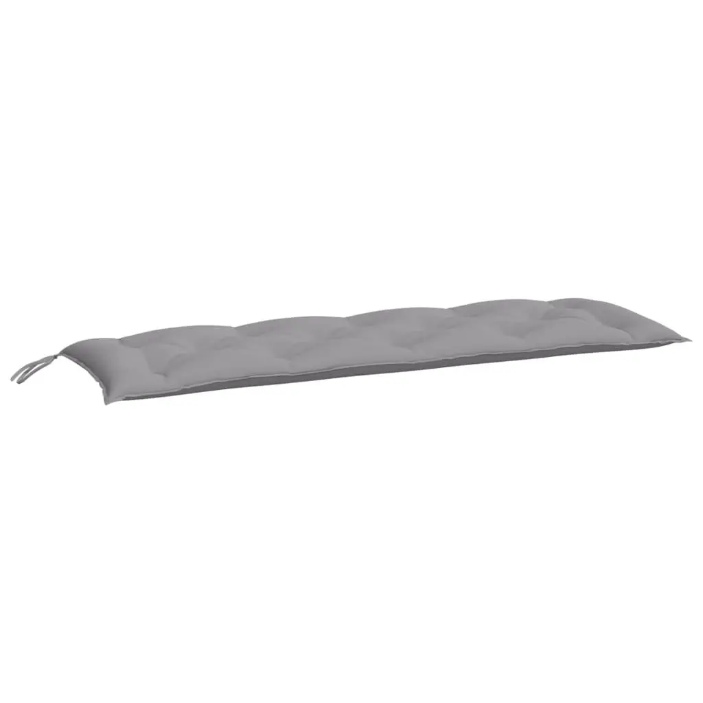 Garden Bench Cushion Outdoor Use 150x50 cm Grey Oxford Fabric