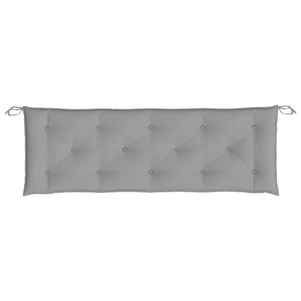 Garden Bench Cushion Outdoor Use 150x50 cm Grey Oxford Fabric