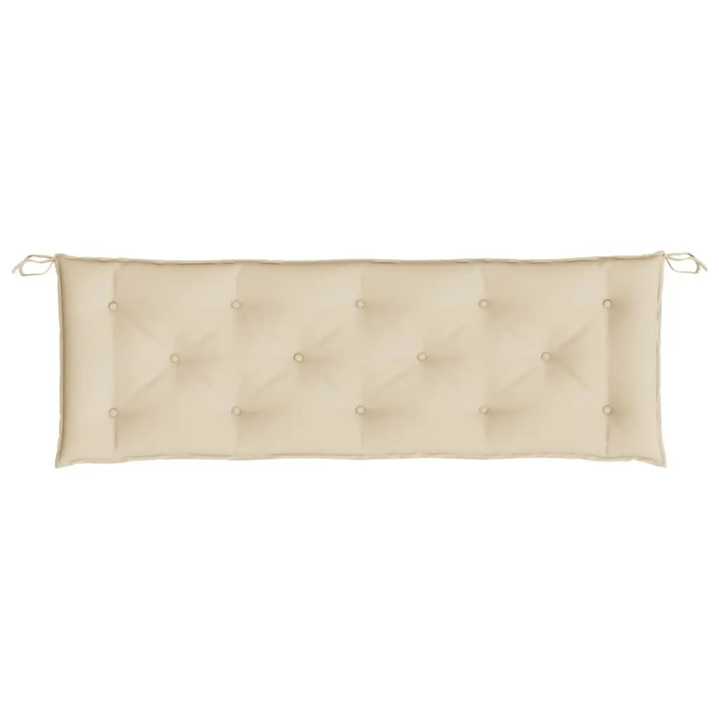Garden Bench Cushion Outdoor Seat Pad 150x50x7 cm Beige Oxford Fabric
