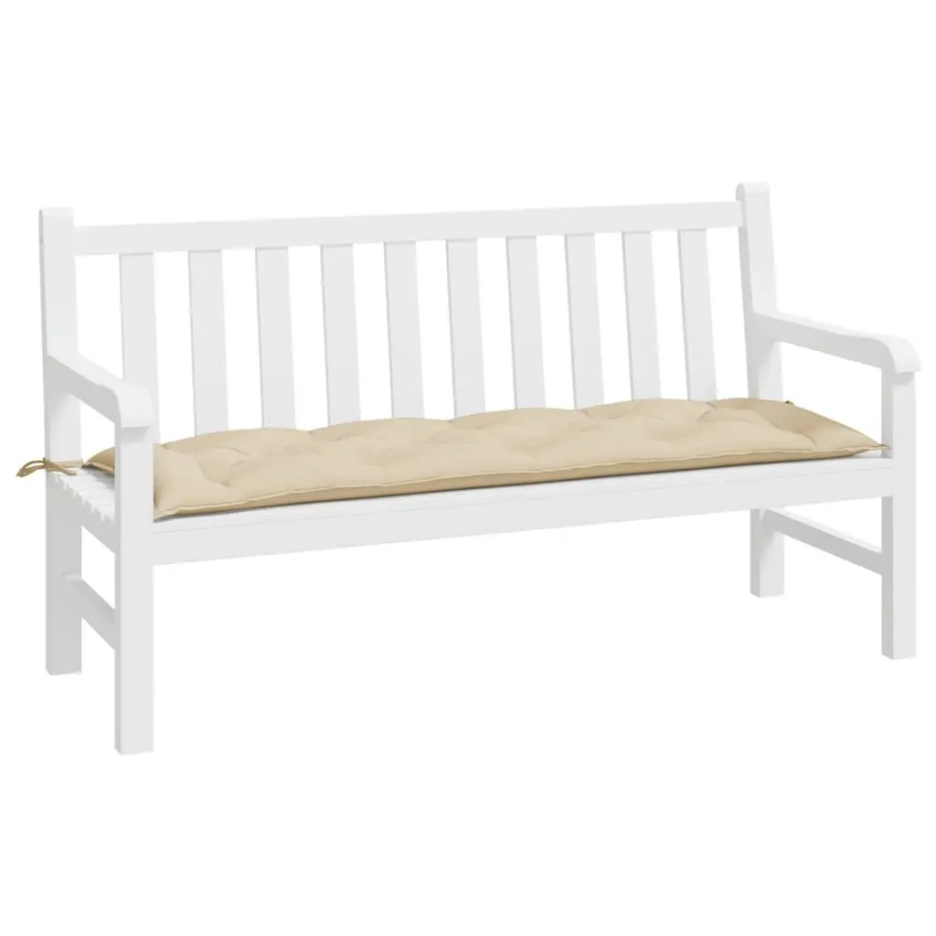 Garden Bench Cushion Outdoor Seat Pad 150x50x7 cm Beige Oxford Fabric