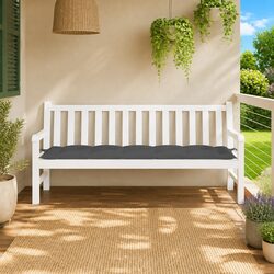 Warmth and Comfort with Anthracite Bench Cushion 180x50x7cm