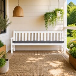 Comfortable Anthracite Garden Cushion 200x50x7cm