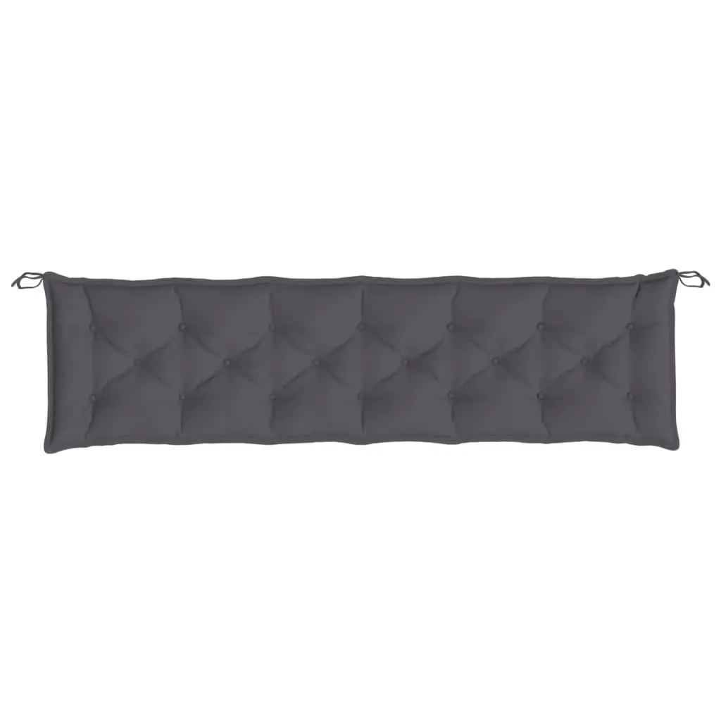 Garden Bench Cushion Anthracite 200x50x7cm Outdoor Patio Seat Pad