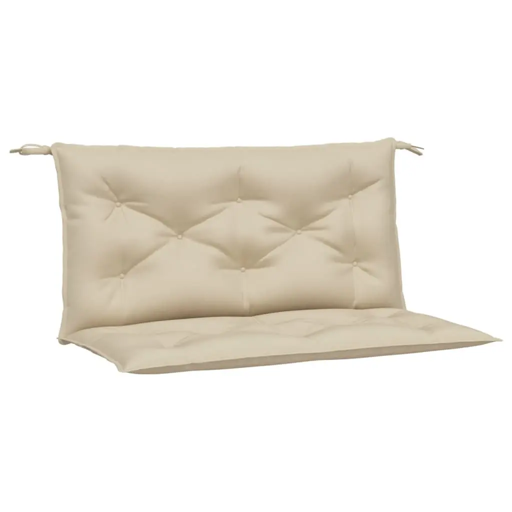 Garden Bench Cushions Outdoor Seating Pad 100 x 50 x 7 cm Beige 2 Piece