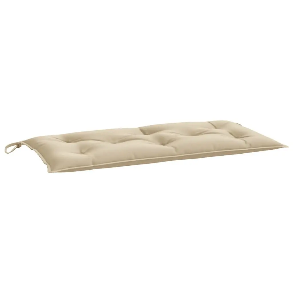 Garden Bench Cushions Outdoor Seating Pad 100 x 50 x 7 cm Beige 2 Piece