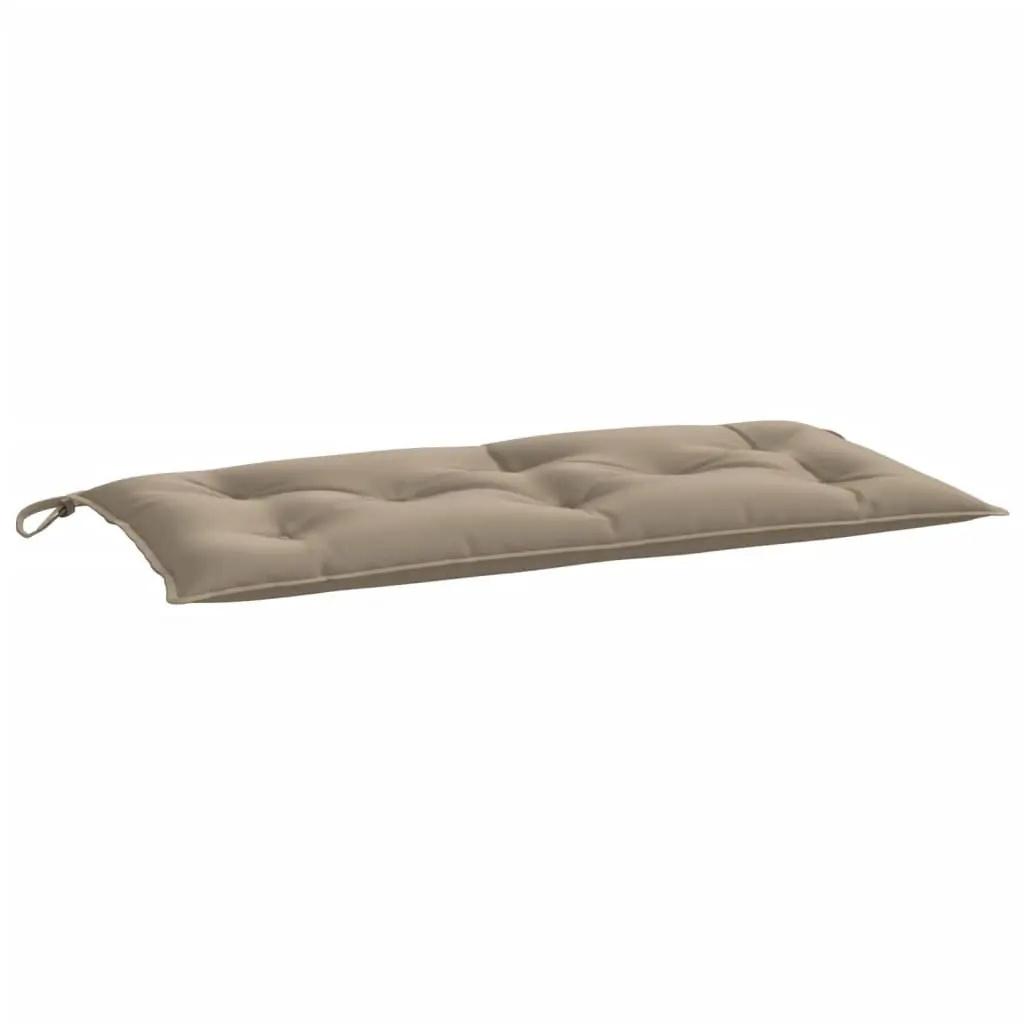 Garden Bench Cushions Outdoor Seat Pad 100 x 50 x 7 cm Taupe 2 pcs Water Resistant