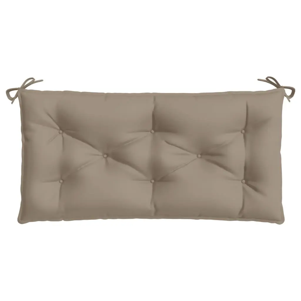 Garden Bench Cushions Outdoor Seat Pad 100 x 50 x 7 cm Taupe 2 pcs Water Resistant