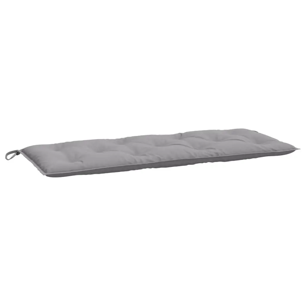 Garden Bench Cushions Outdoor Seating Pad 120x50x7cm Grey 2 Piece Set