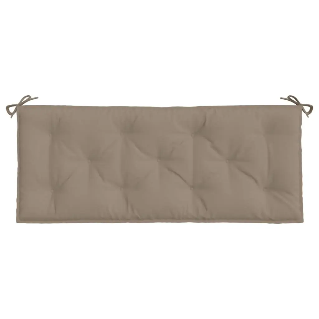 Garden Bench Cushions Outdoor Seat Pad 120 x 50 x 7 cm Taupe