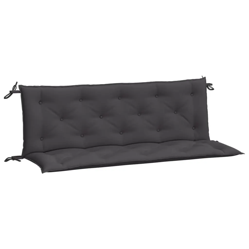Garden Bench Cushions Outdoor Seating 150 x 50 x 7 cm Anthracite 2 Pieces