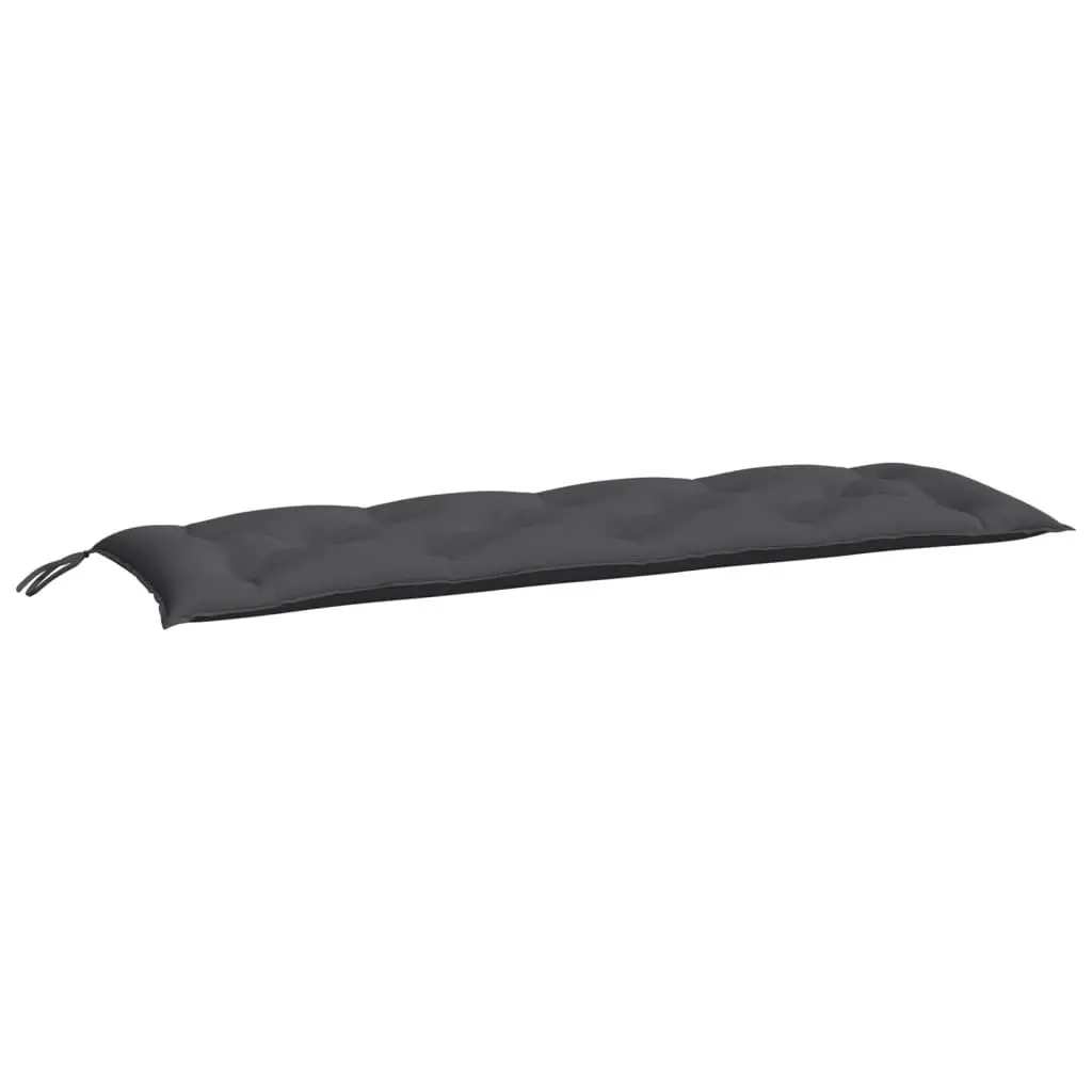 Garden Bench Cushions Outdoor Seating 150 x 50 x 7 cm Anthracite 2 Pieces