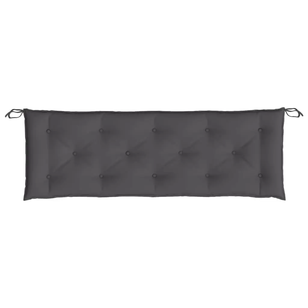 Garden Bench Cushions Outdoor Seating 150 x 50 x 7 cm Anthracite 2 Pieces