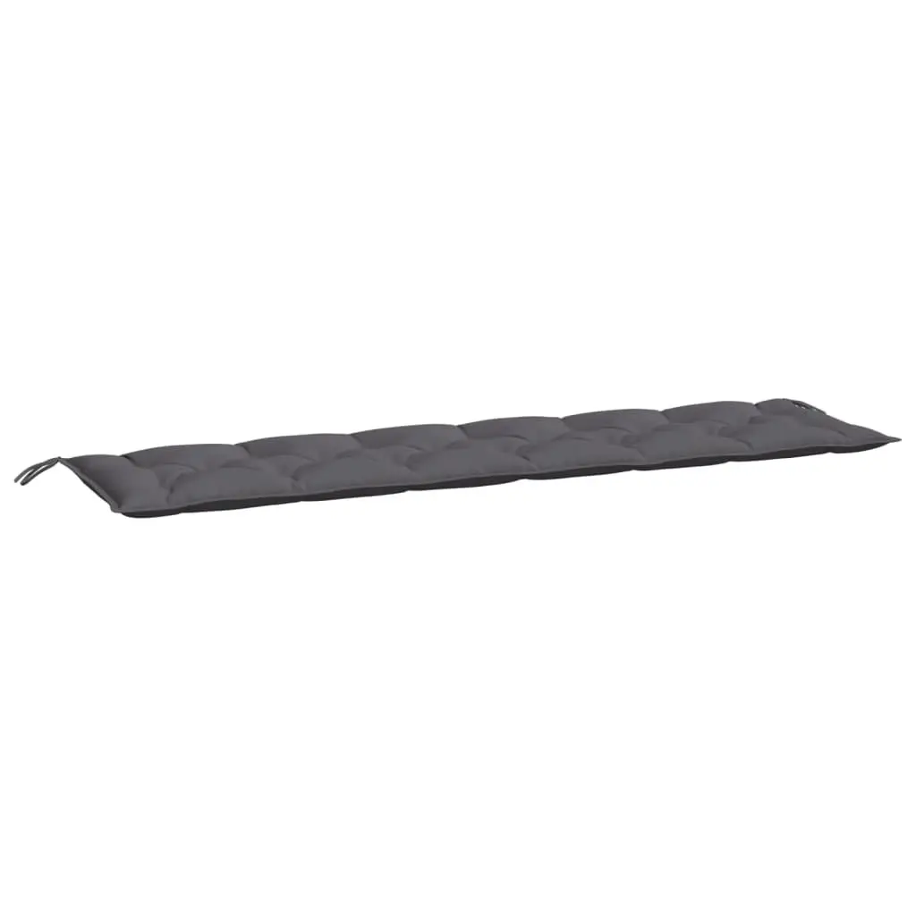 Garden Bench Cushions Outdoor Patio Seat Pad 200 x 50 x 7 cm Oxford Fabric Anthracite 2pcs