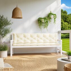 Comfortable and Durable Garden Bench Cushions, 2-Pack