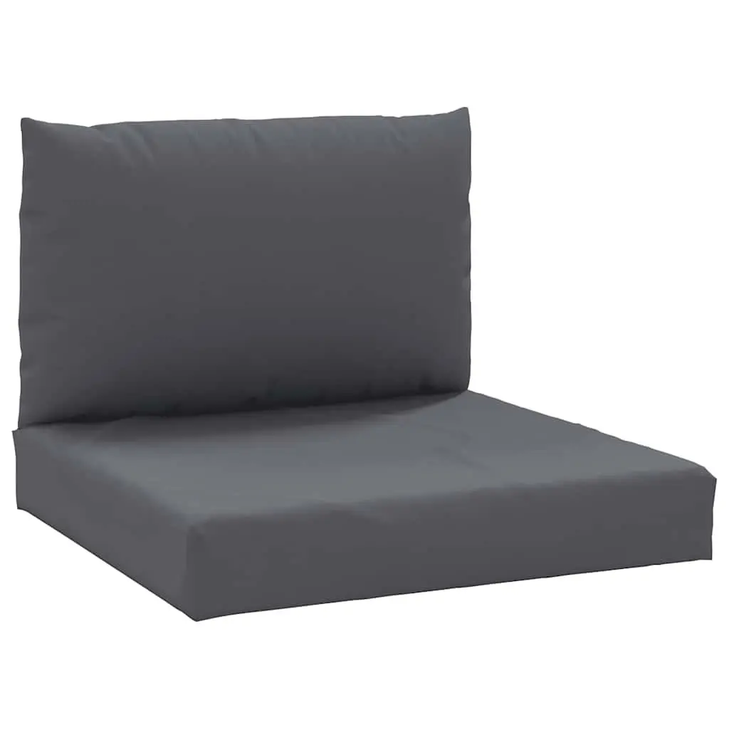 Pallet Cushions Outdoor Garden Sofa Seat Pad 2pc Anthracite Oxford Fabric