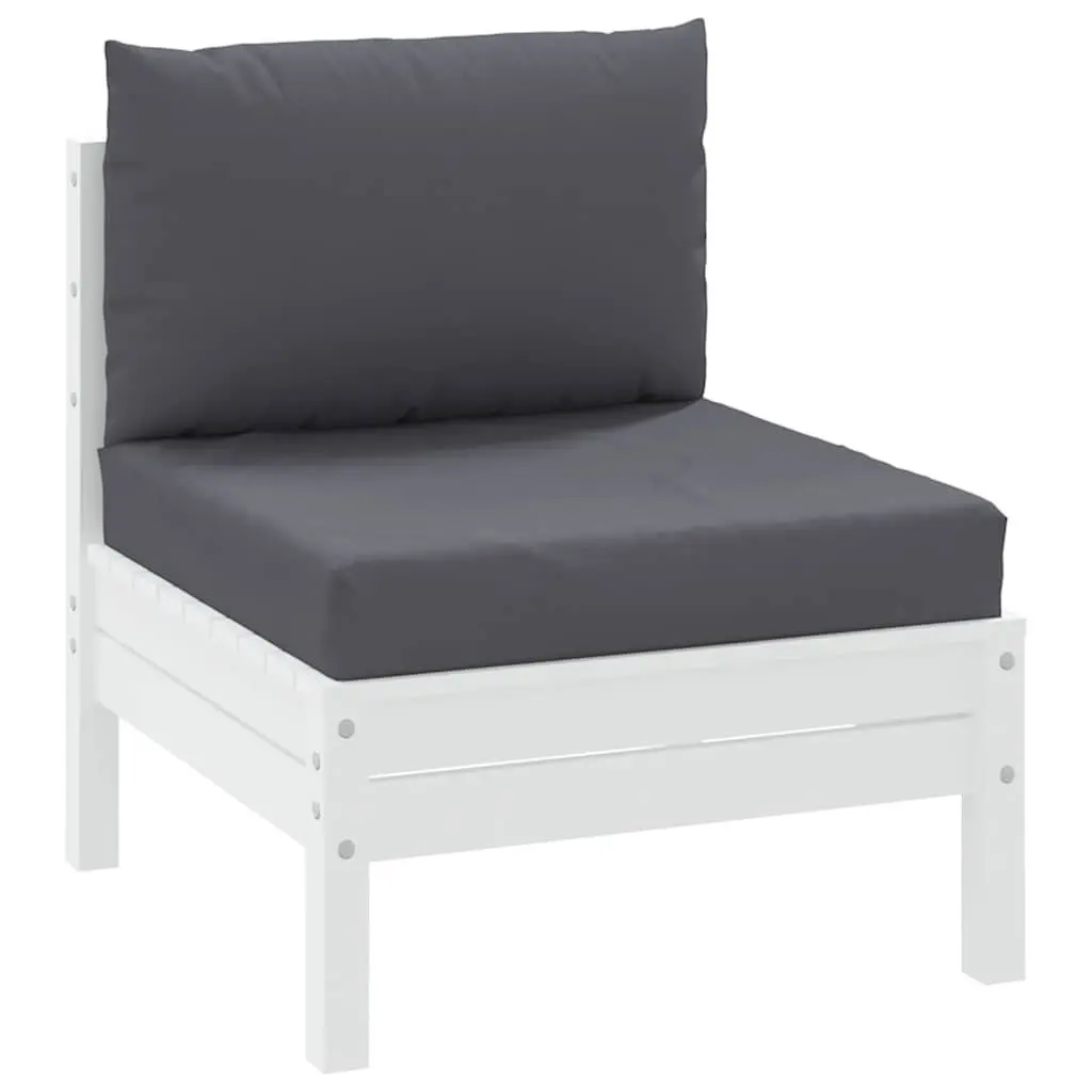 Pallet Cushions Outdoor Garden Sofa Seat Pad 2pc Anthracite Oxford Fabric