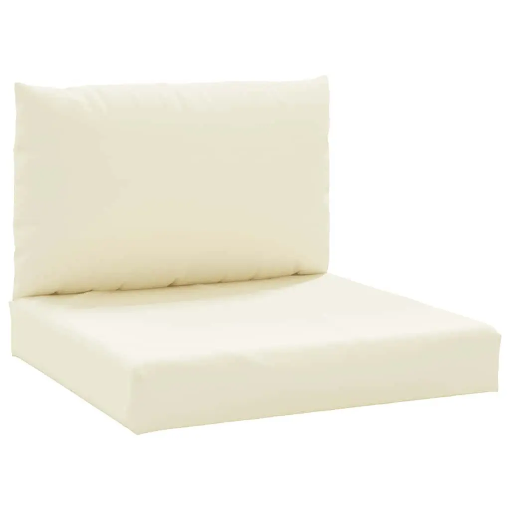 Pallet Cushions Outdoor Garden Sofa Seat Pad 2 pcs Cream Oxford Fabric