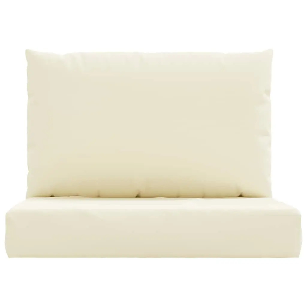 Pallet Cushions Outdoor Garden Sofa Seat Pad 2 pcs Cream Oxford Fabric