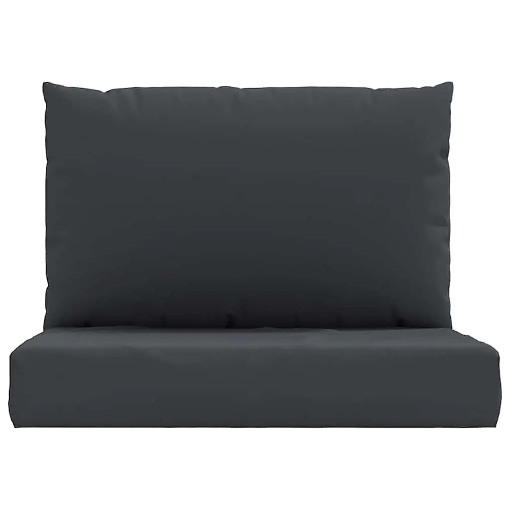Pallet Cushions Outdoor Garden Sofa Seat Pad 2 Pieces Black Oxford Fabric