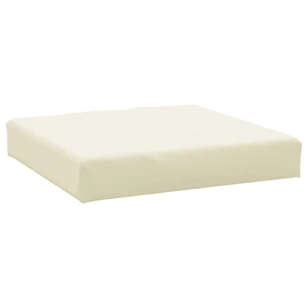 Pallet Cushion Outdoor Garden Seat Pad 60x60x9.5cm Cream Oxford Fabric