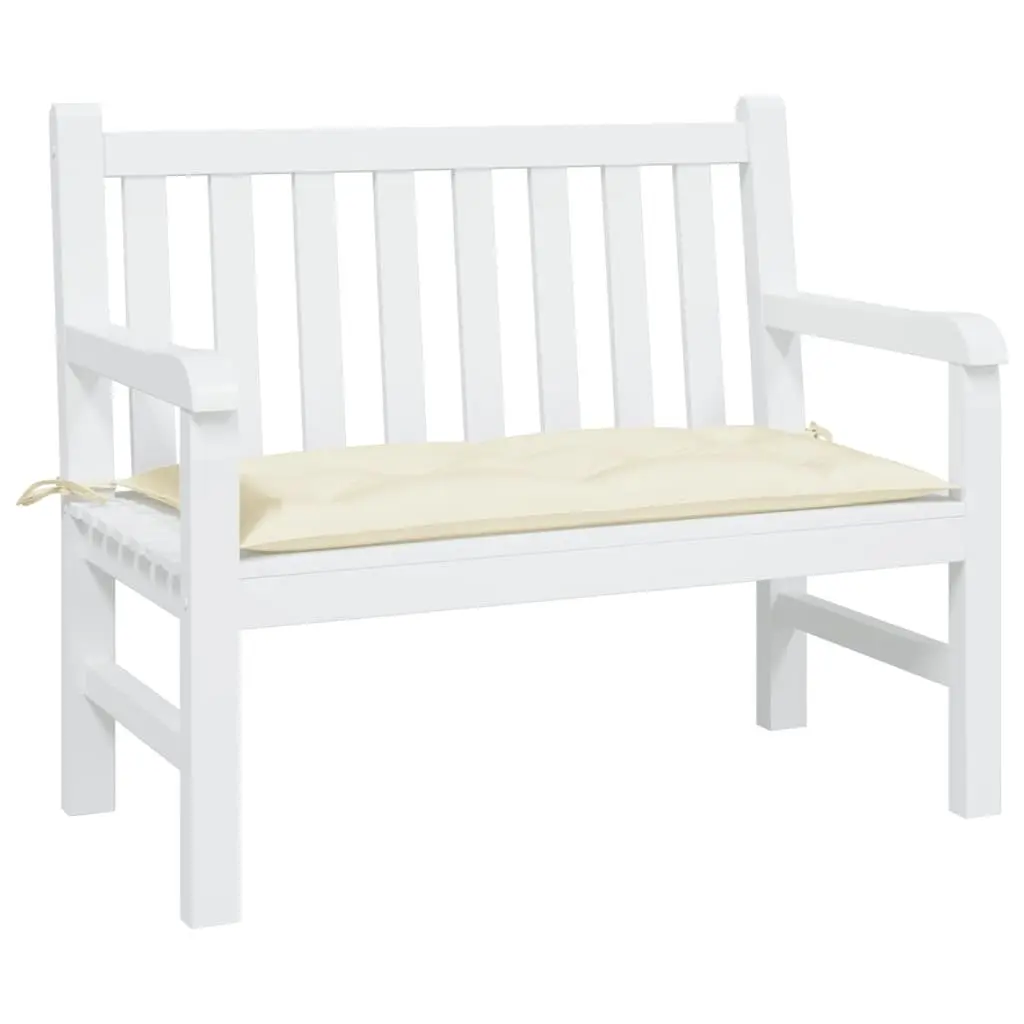 Garden Bench Cushion Outdoor Patio Seat Pad 110x50x7cm Cream Oxford Fabric