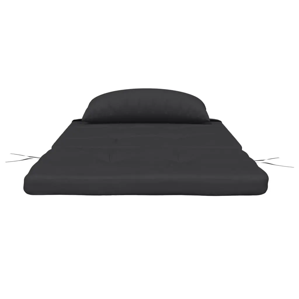 Adirondack Chair Cushions Outdoor Use 2 Pieces Black Oxford Fabric