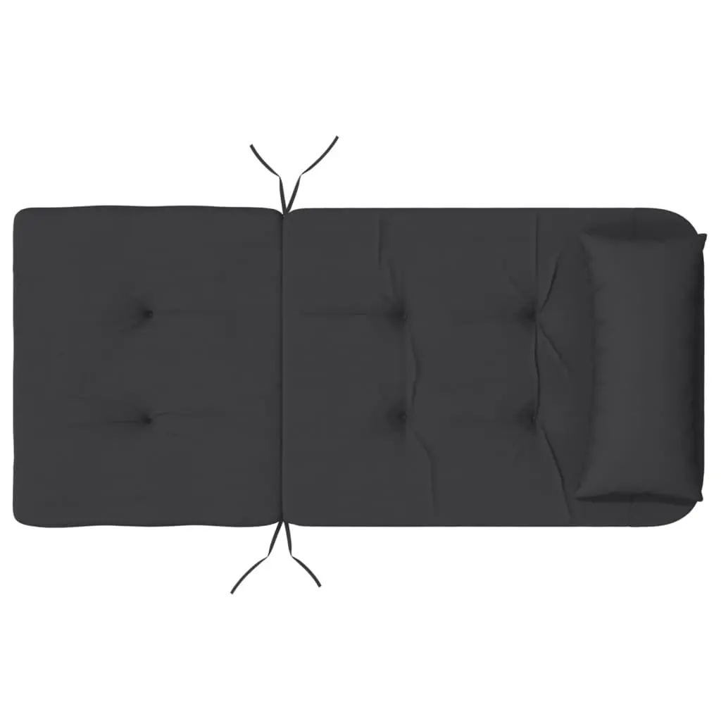 Adirondack Chair Cushions Outdoor Use 2 Pieces Black Oxford Fabric