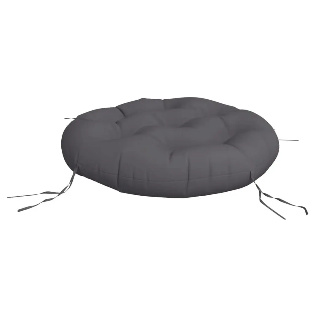 Round Cushion Outdoor Seating 60cm Anthracite Oxford Fabric