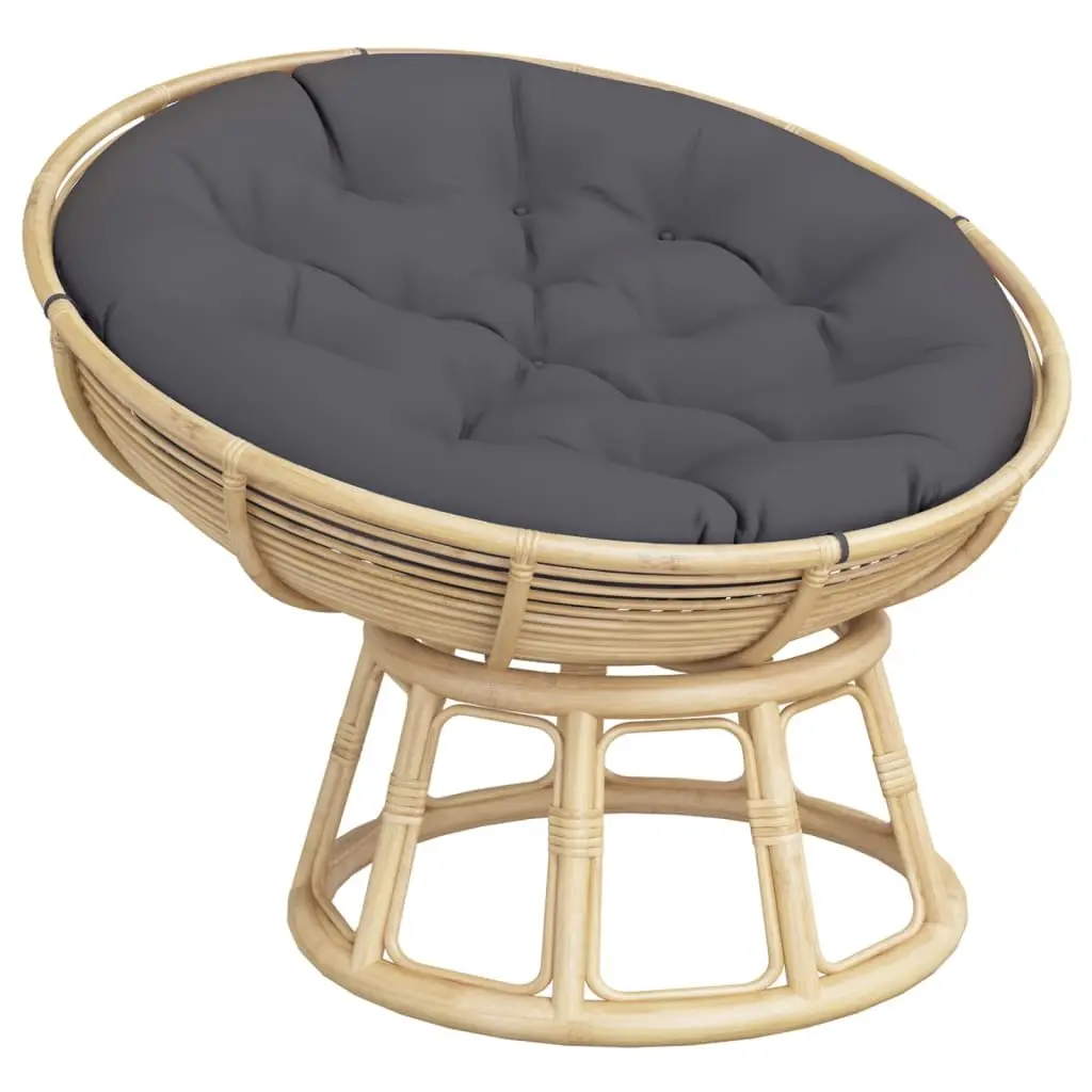 Round Cushion Outdoor Seat Pad 100 cm Anthracite Garden Patio Furniture