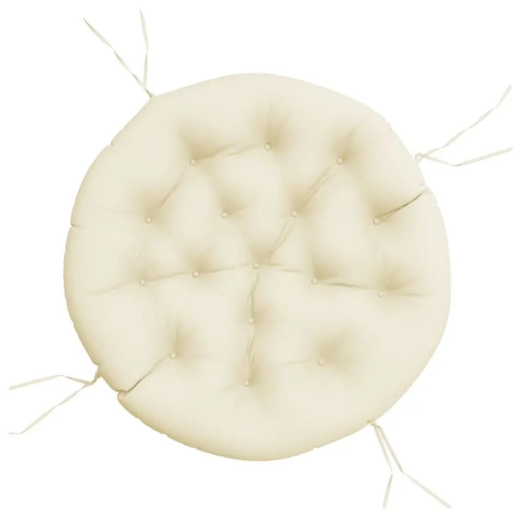 Round Cushion Outdoor Garden Patio Chair Seat Pad 100cm Cream Oxford Fabric