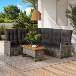 Comfortable Outdoor Reclining Corner Sofa with Value
