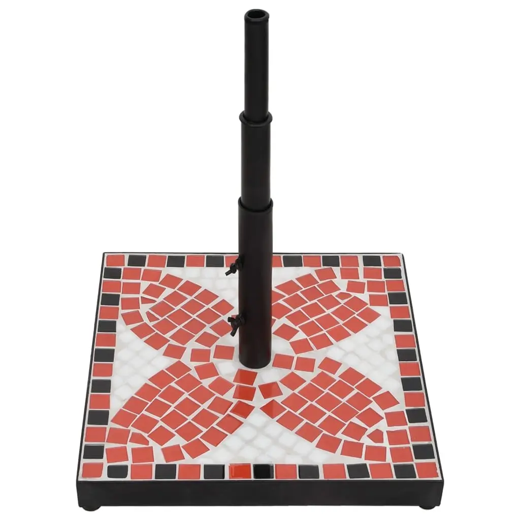 Parasol Base Square Outdoor Umbrella Stand Patio Garden Weighted Terracotta