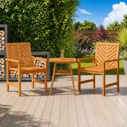 Reliable Acacia Wood Side Table 45x45x60cm with Value
