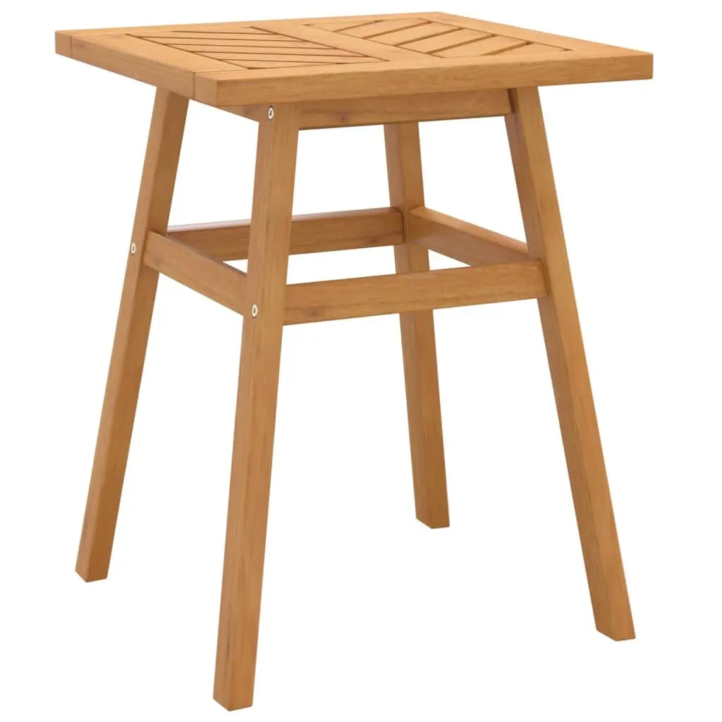Wooden Side Table Garden Patio 45x45x60cm Brown