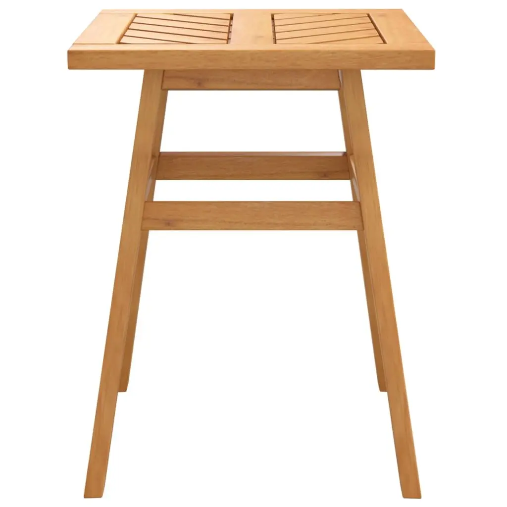 Wooden Side Table Garden Patio 45x45x60cm Brown