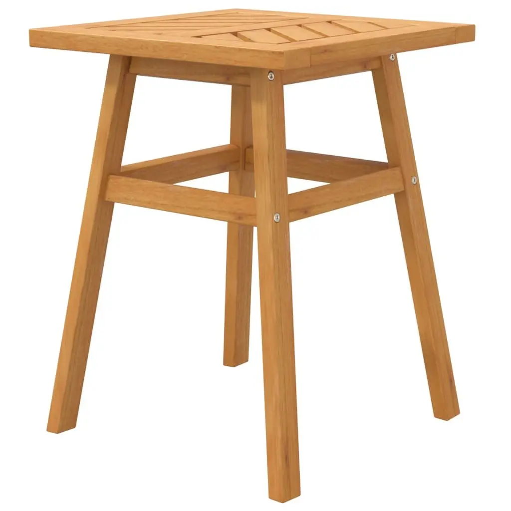 Wooden Side Table Garden Patio 45x45x60cm Brown