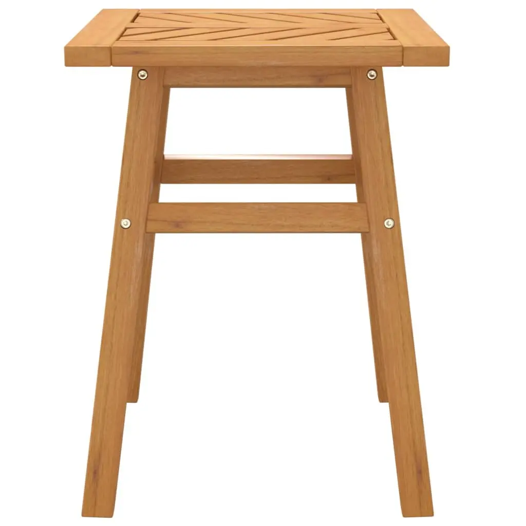 Wooden Side Table Garden Patio 45x45x60cm Brown