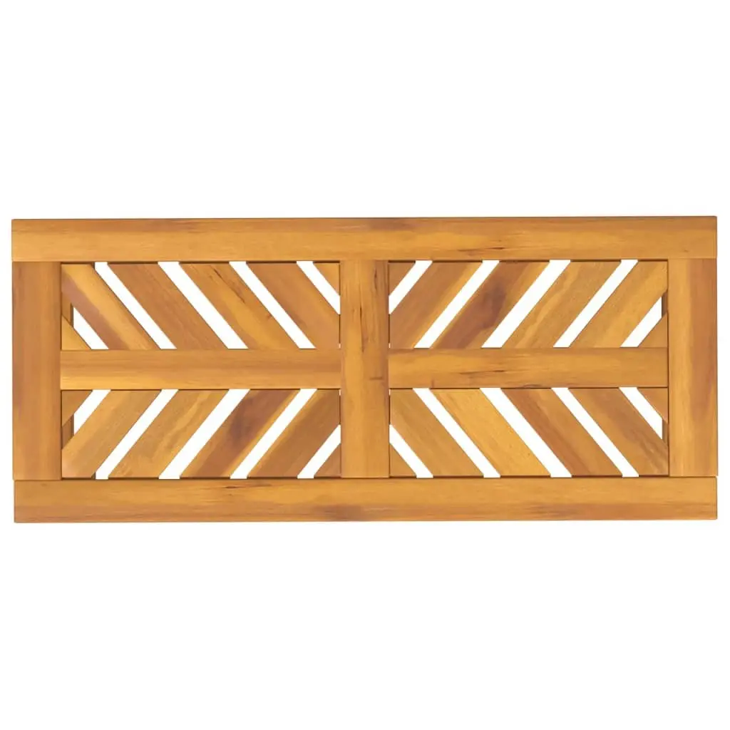 Garden Bench 80cm Outdoor Seating Solid Wood Acacia Wooden Patio Furniture