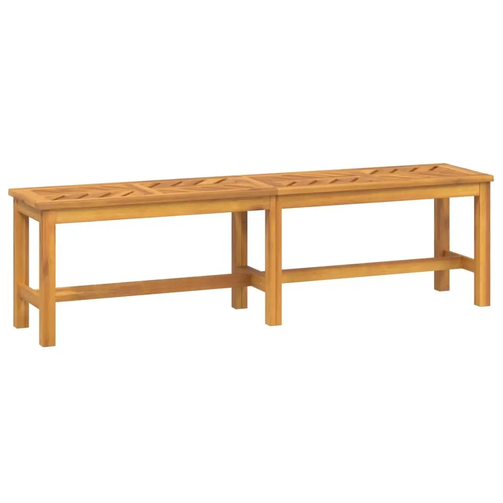 Wooden Garden Bench 150cm Acacia Wood Patio Furniture Brown