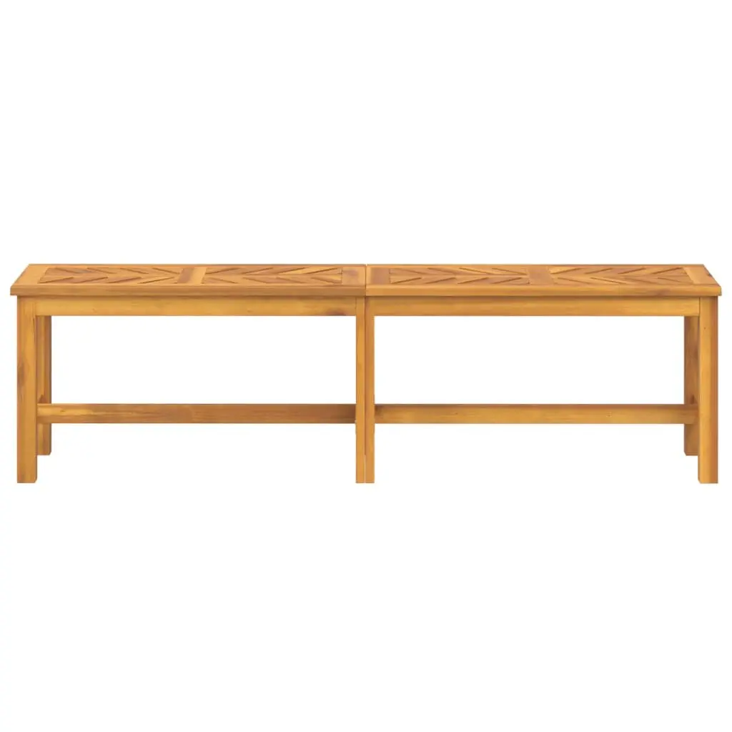 Wooden Garden Bench 150cm Acacia Wood Patio Furniture Brown