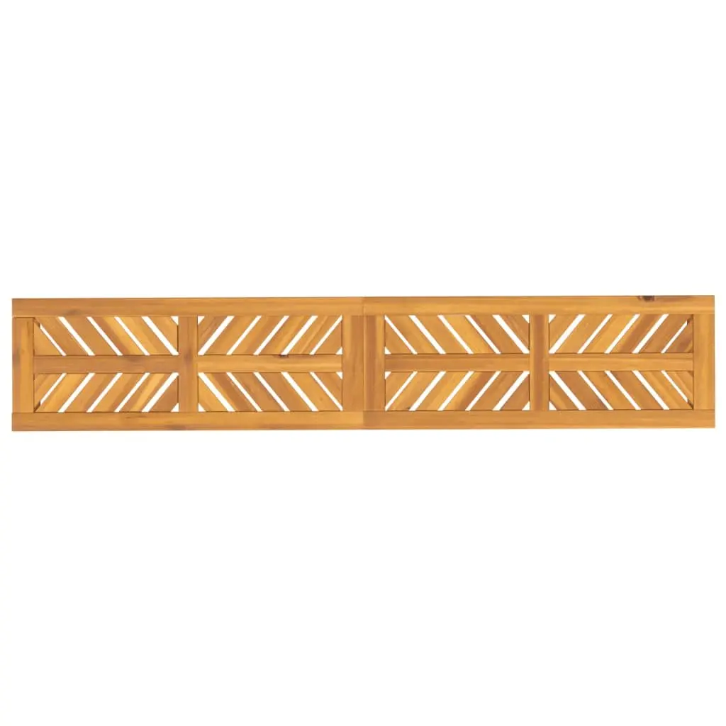 Garden Bench 180cm Outdoor Seating Wooden Slat Design Brown Patio Furniture