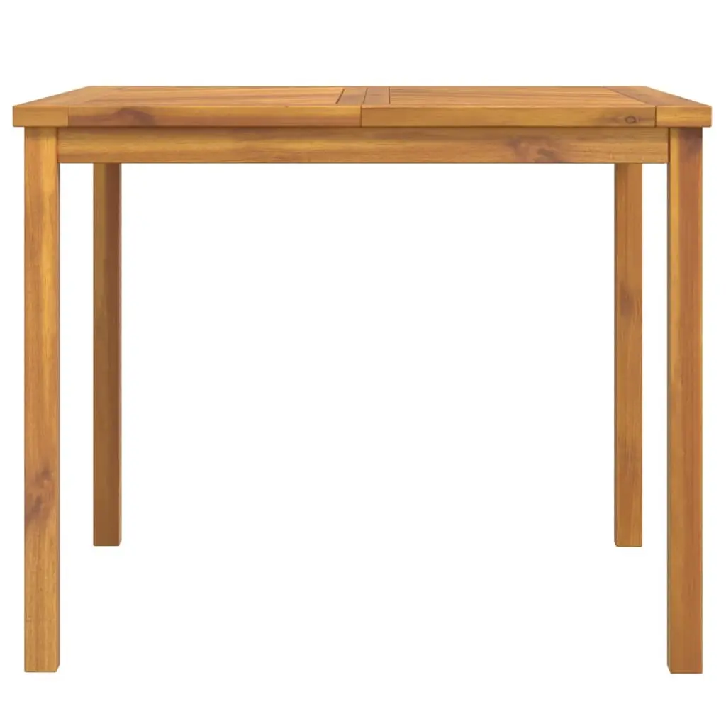 Garden Dining Table Outdoor Use 90x90x74 cm Solid Acacia Wood Brown