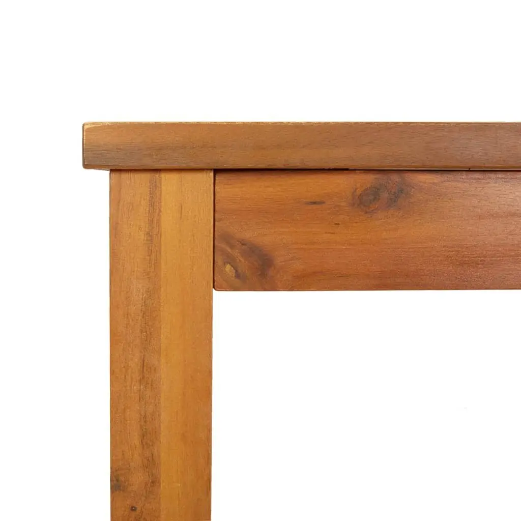 Garden Dining Table Outdoor Entertaining 200x90x74cm Solid Wood Acacia Brown