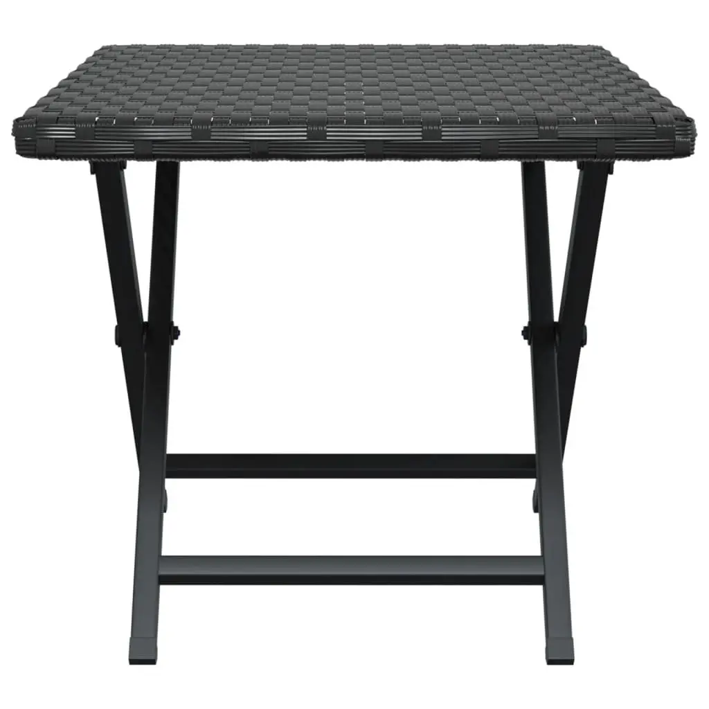 Black Folding Outdoor Table 45x35x32 cm